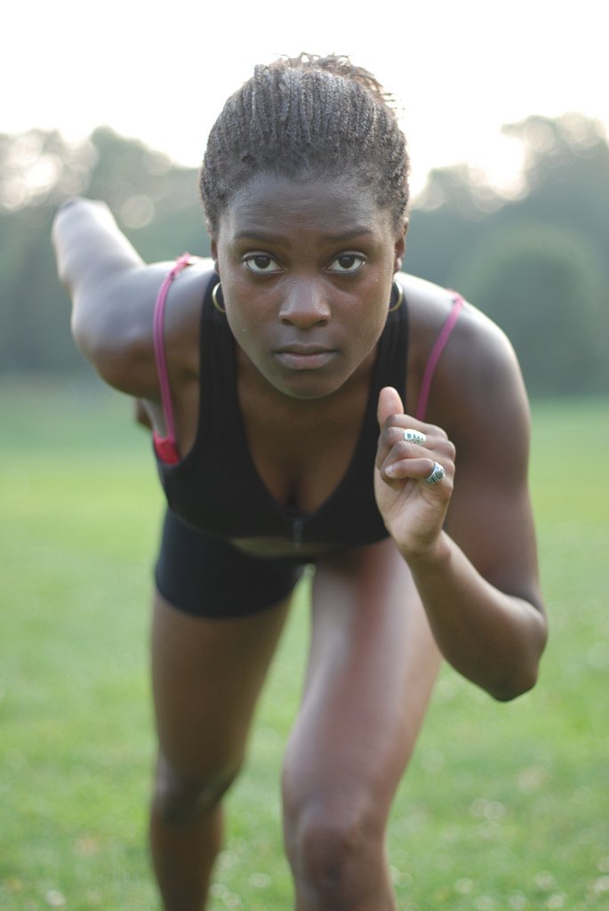 Black Girl, Track, Close Up, Runner